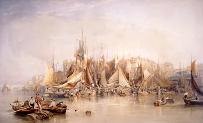 Billingsgate, Erster Tag der Austern, Früher Morgen