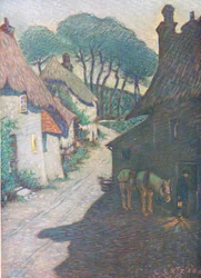 Thurlstone Dorf, Süd-Devon, aus Hutchinsons Beautiful Britain, veröffentlicht von Hutchinson & Co, um 1920