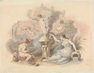 Allegorie des Dampfes