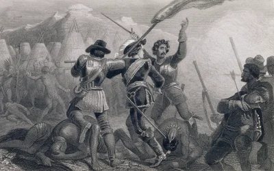 Der Pequod-Krieg, 1636, aus 
