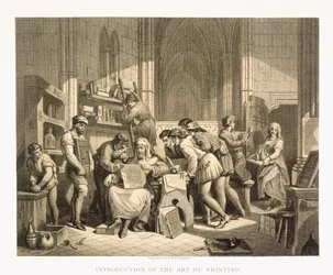 Einführung der Kunst des Druckens, aus 