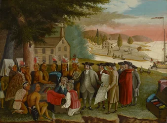 Penns Vertrag mit den Indianern, ca. 1830-40