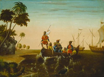 Die Landung von Kolumbus, ca. 1837