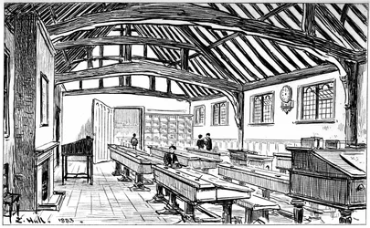 Die Grammar School, Stratford-upon-Avon, Warwickshire, 1885