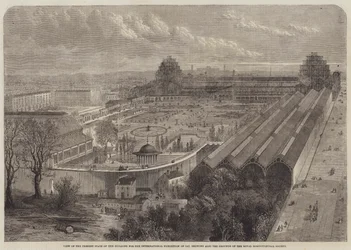 Ansicht des aktuellen Zustands des Gebäudes für die Internationale Ausstellung von 1862