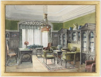 Bibliotheksinterieur