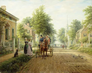 Auf dem Weg in die Stadt, 1907