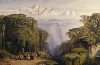 Kangchenjunga von Darjeeling, Indien, 1879