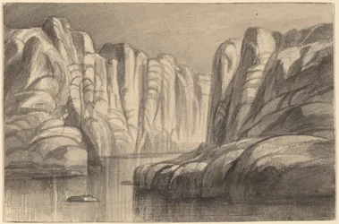 Fluss, der durch eine Felsformation fließt (Philae, Ägypten)