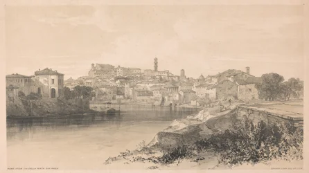 Rom von der Via della Porta San Paolo, aus Ansichten in Rom und seiner Umgebung, 1841