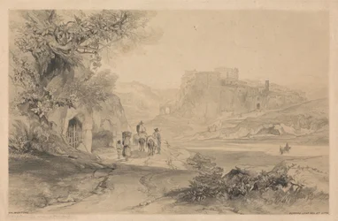 Valmontone, aus Ansichten von Rom und seiner Umgebung, 1841