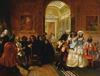 Lord Chesterfields Vorzimmer im Jahr 1748, 1869
