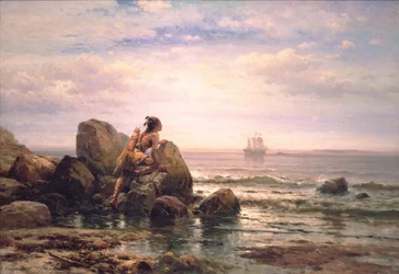 Henrik Hudson betritt den New Yorker Hafen, 11. September 1609