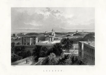 Lucknow, Hauptstadt des Bundesstaates Uttar Pradesh, Indien, 19. Jahrhundert