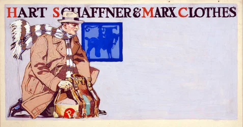Werbung für Kleidung von Hart, Schaffner & Marx, veröffentlicht 1900