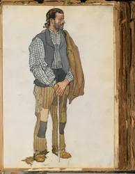 Skizze eines spanischen Mannes, 1906