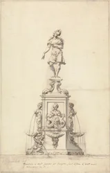 Der Diana-Brunnen, Bushy Park: Originalentwurf