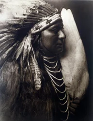 Amerikanische Indianer: Porträt eines Indianers vom Stamm der Nez Percé