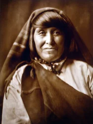 Eine Acoma-Frau, ca. 1904, Foto von Edward S. Curtis