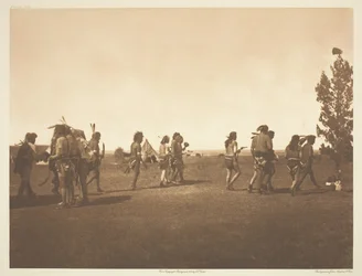Arikara-Medizinzeremonie - Tanz der Bruderschaft, 1908