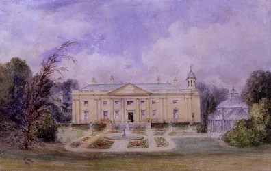 Ein klassisches Landhaus mit formellem Garten und Wintergarten