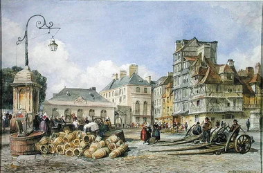 Ein Marktplatz auf dem Kontinent