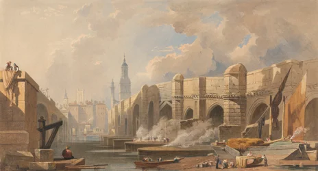 Alte und neue London Bridge