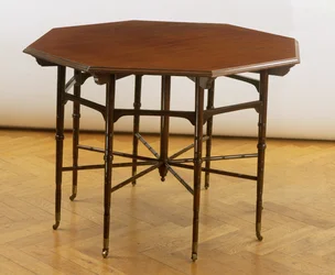 Achteckiger Tisch, hergestellt von Collinson und Lock, ca. 1875