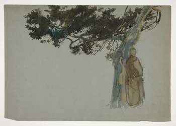 Figuren unter einem Baum - (nicht identifizierte Illustration)
