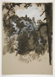 Landschaft mit Baum