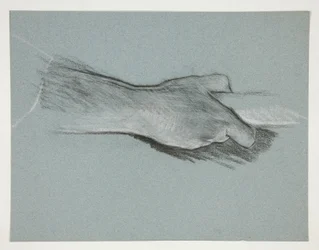 Skizze einer Hand, die einen Stab greift