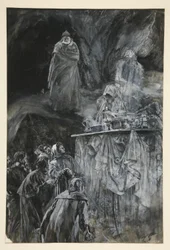Das Bankett, Illustration für Akt III, Szene iii, Der Sturm