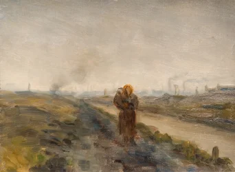 Mutter und Kind, Black Country Landschaft