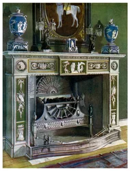 Wedgwood Flaxman Kaminstück, Fontainebleau, Frankreich, 1911-1912