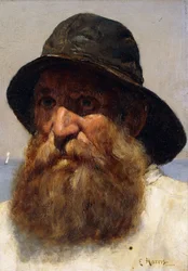 Porträt eines Fischers, um 1895