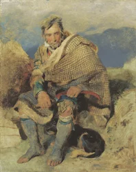 Ein Hochlandhirte - eine Skizze, ca. frühe 1820er Jahre