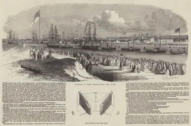 Eröffnung des neuen Docks von West Hartlepool