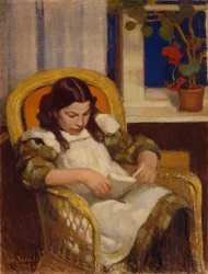 Lesendes Mädchen