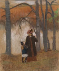 Die Frau und Tochter des Künstlers