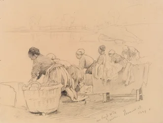 Wäscherinnen an der Seine