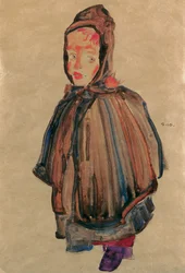 Mädchen mit Kapuze, 1910