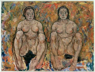 Kauernde Frauen