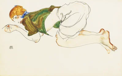 Kniende Frau, 1912