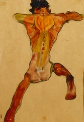 Männlicher Rückenakt, 1910