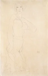 Nacktes Mädchen, 1912