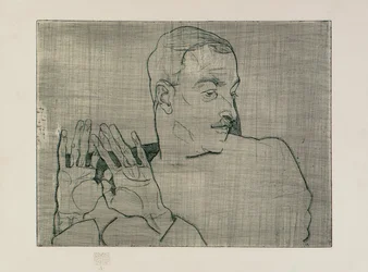 Porträt von Arthur Roessler, 1914