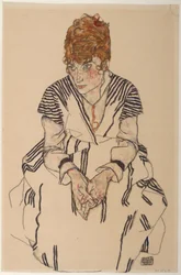 Porträt der Schwägerin des Künstlers, Adele Harms, 1917