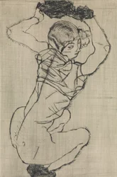 Hockende Frau, 1914