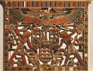 Ägypten, Brustplatte aus Gold und Emaille, zwölfte Dynastie, Mittleres Reich