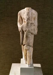 Amun beschützt Amenophis III. (1382-44 v. Chr.), aus dem Amun-Tempel in Karnak